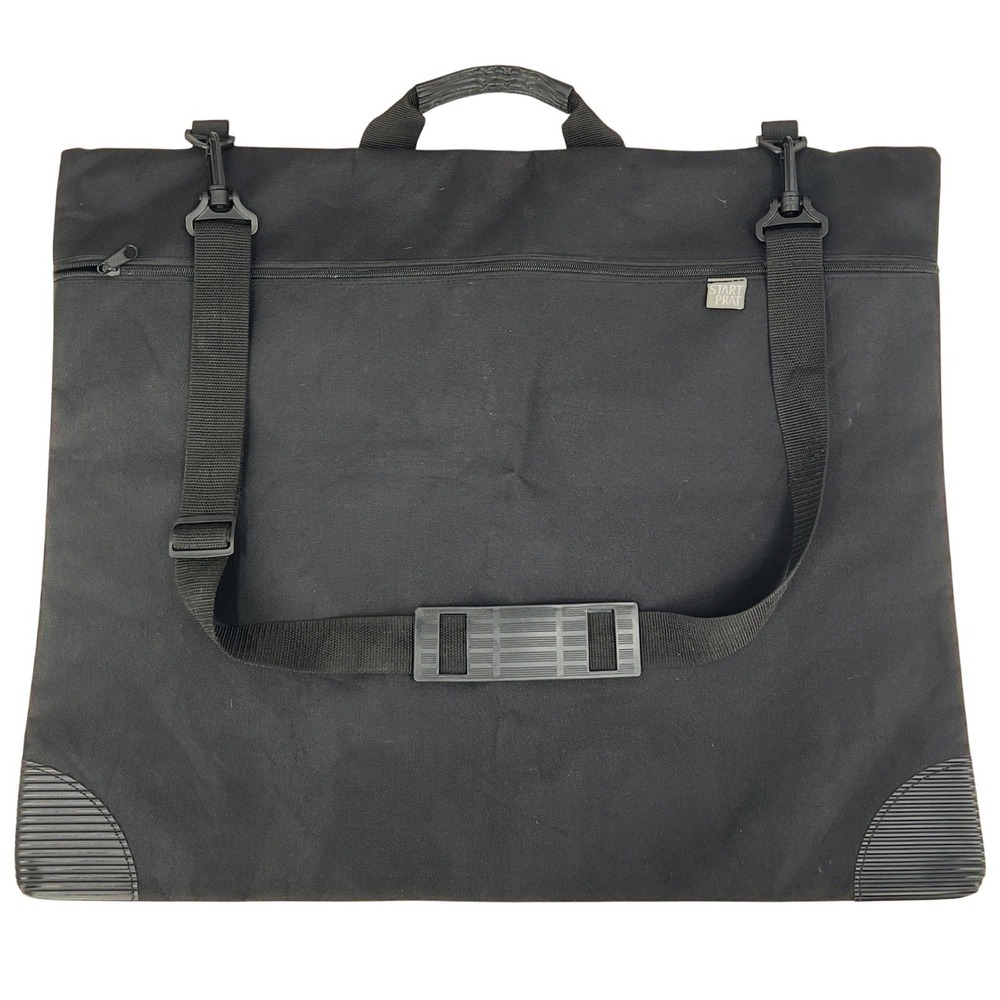 Start by Prat Portfolio Case Black Canvas Zip Shoulder Strap 19x24 Art Student